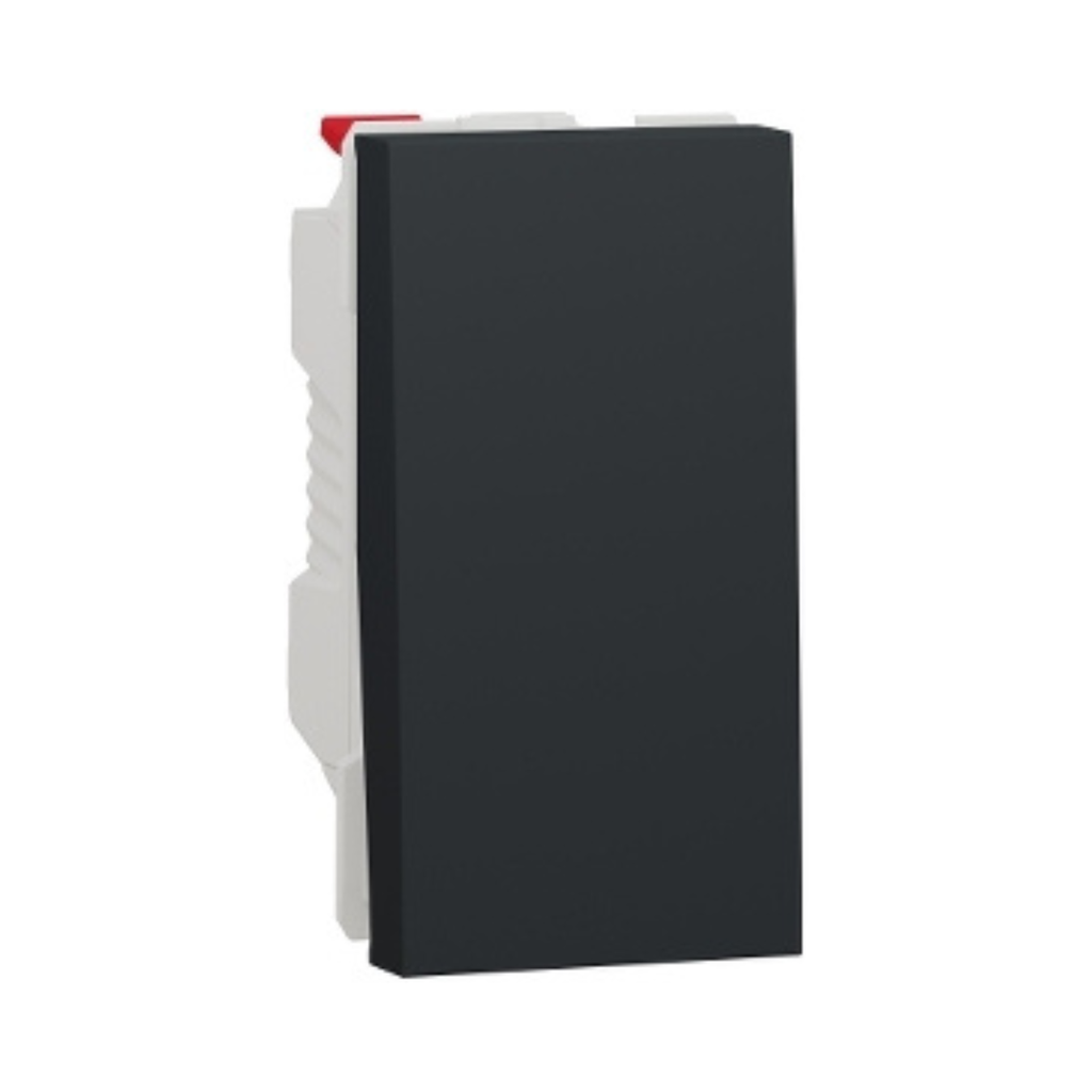 Schneider Electric Switch, New Unica, 1-pole 1-way, 10AX, 1 module, IP4X, anthracite 