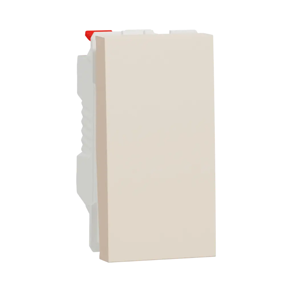 [NU310344] Schneider Electric Switch, New Unica, 1-Pole 2-Way, 10AX, 1 Module, Beige 