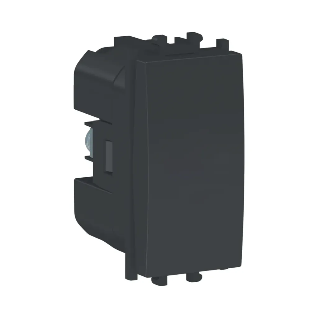 [LMR0304003] Schneider Electric Easy Styl, Switch, Intermediate, 1 Module, Black 
