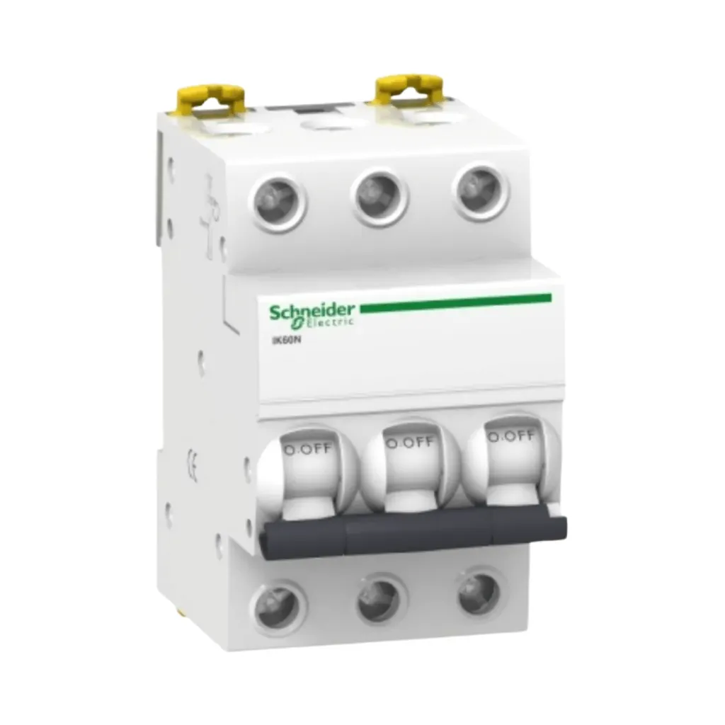 Schneider Electric Miniature Circuit Breaker (MCB), Acti9 iK60N, 3P, 63A, C curve, 6000A (IEC/EN 60898-1)