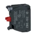 Schneider Electric Single Contact Block, Harmony XB4, Silver Alloy, Screw Clamp Terminal, 1NC