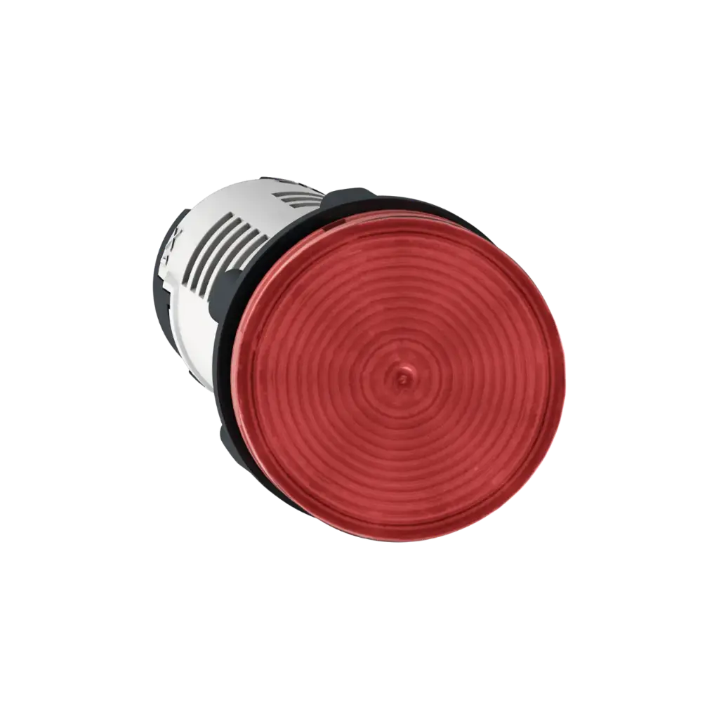 Schneider Electric Monolithic Pilot Light, Harmony XB7, Plastic, Red, 22mm, Integral LED, 230...240V AC 