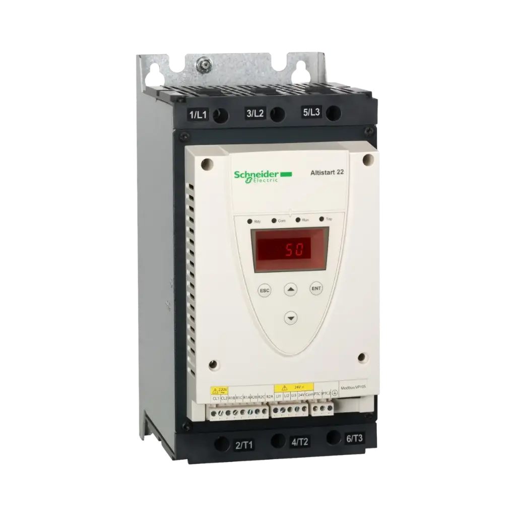 [ATS22D62Q] Schneider Electric Soft Starter For Asynchronous Motor, Altistart 22, Control 230V, 230 to 440V, 15 to 30kW 