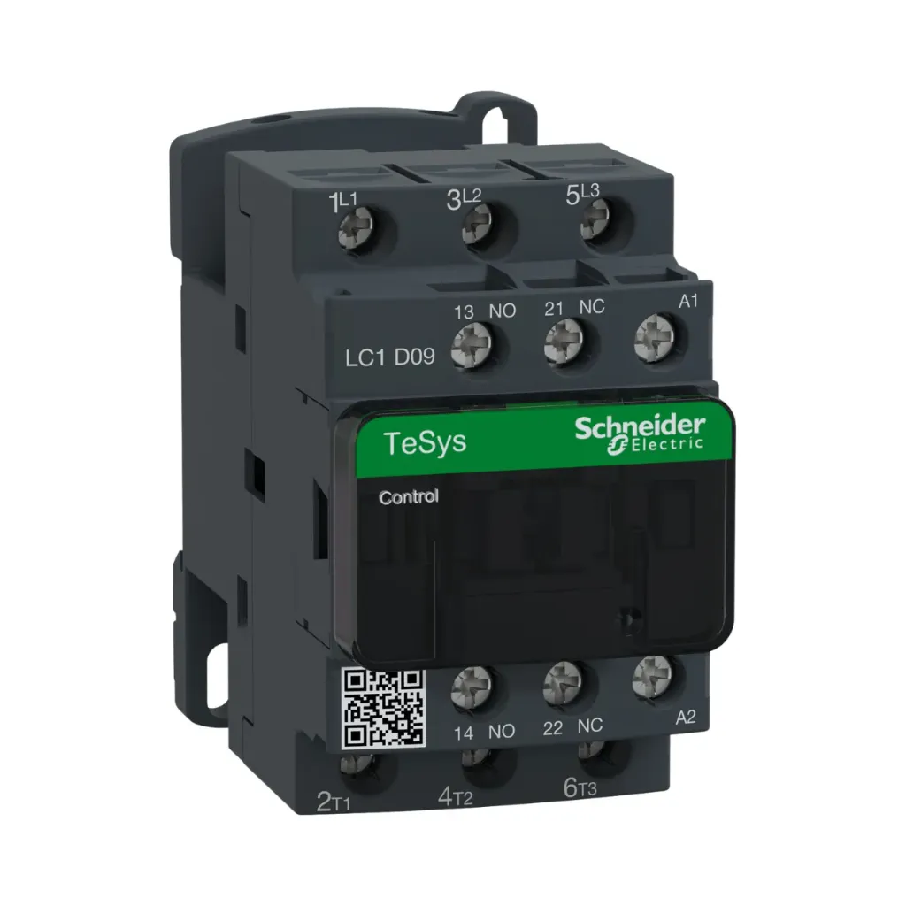 [LC1D09B7] Schneider Electric Contactor, TeSys Deca, 3P(3NO), AC-3/AC-3e, <=440V, 9A, 24V AC 50/60Hz Coil, Screw Clamp Terminals