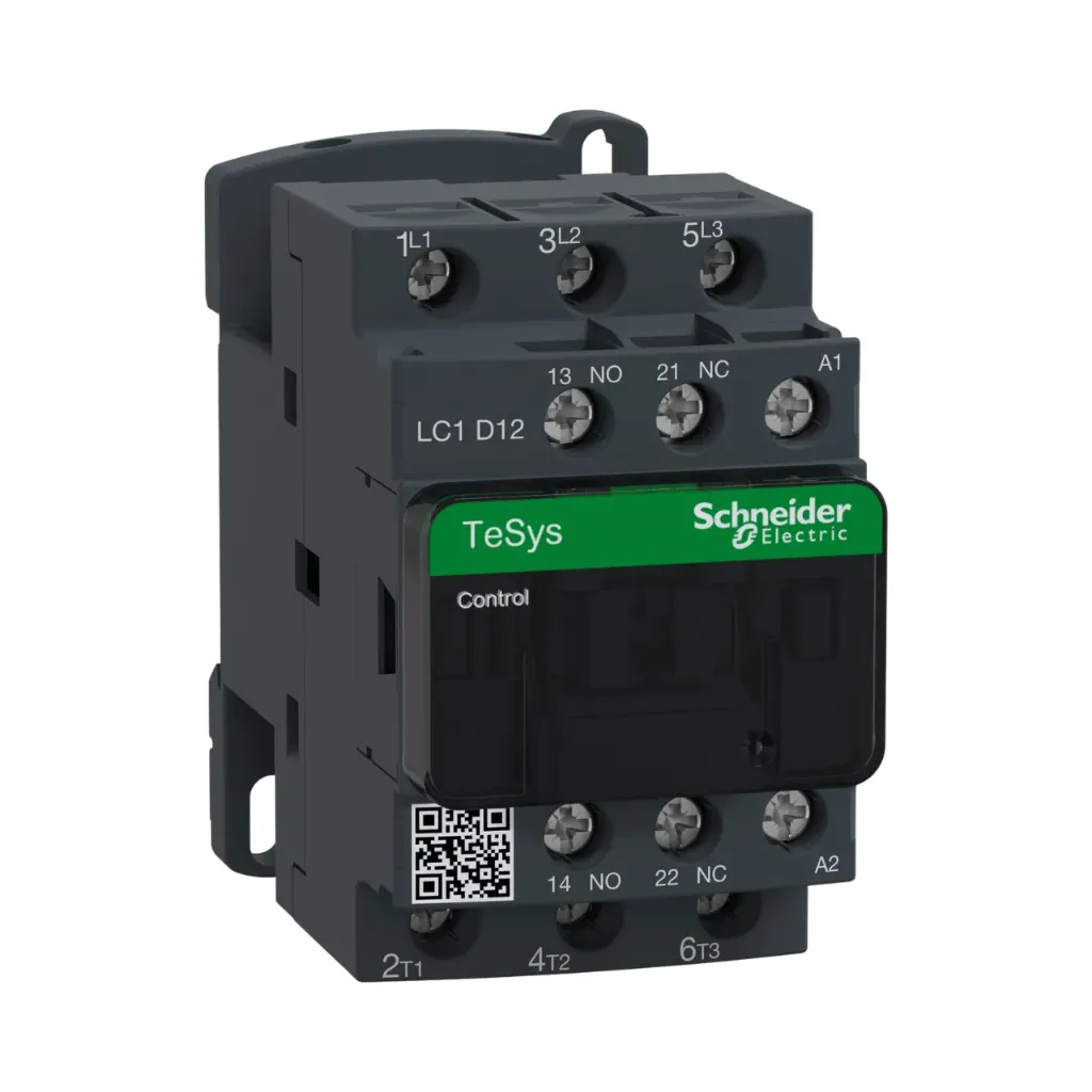 Schneider Electric Contactor, TeSys Deca, 3P(3NO), AC-3/AC-3e, <=440V, 12A, 24V AC 50/60Hz Coil, Screw Clamp Terminals