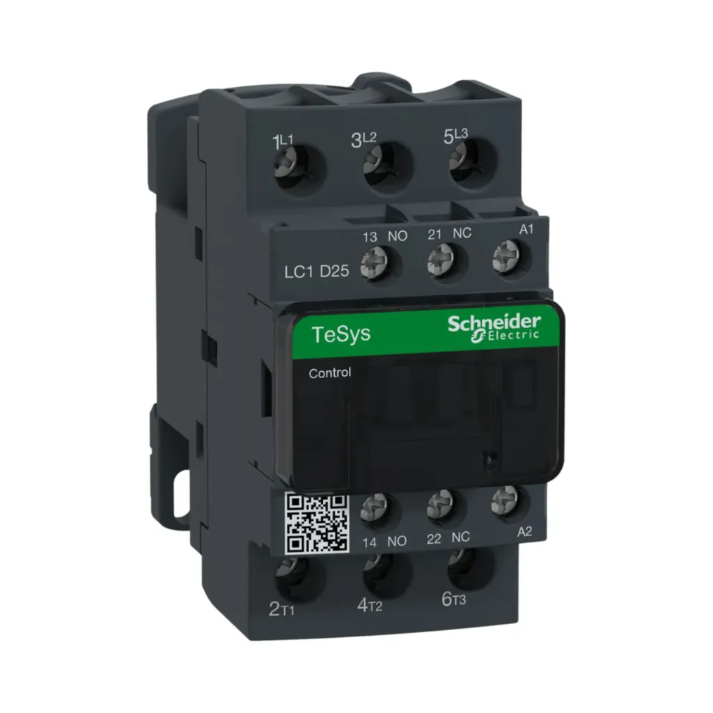 [LC1D25M7] Schneider Electric Contactor, TeSys Deca, 3P(3NO), AC-3/AC-3e, <=440V, 25A, 220V AC 50/60Hz Coil, Screw Clamp Terminals 
