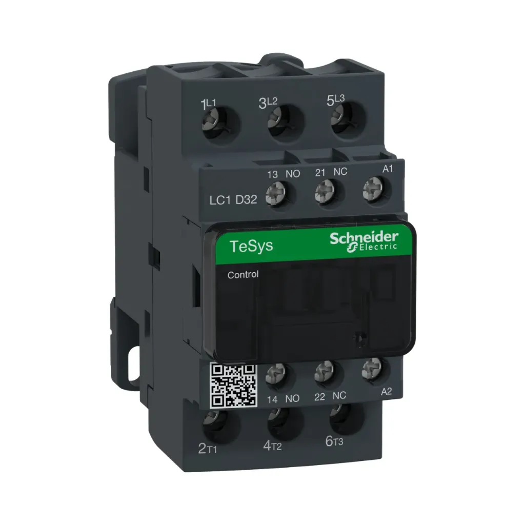[LC1D32M7] Schneider Electric Contactor, TeSys Deca, 3P(3NO), AC-3/AC-3e, <=440V, 32A, 220V AC 50/60Hz Coil, Screw Clamp Terminals