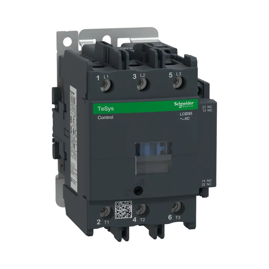 Schneider Electric Contactor, TeSys Deca, 3P(3NO), AC-3/AC-3e, 440V, 95A, 220V AC 50/60Hz Coil, Screw Clamp Terminals 