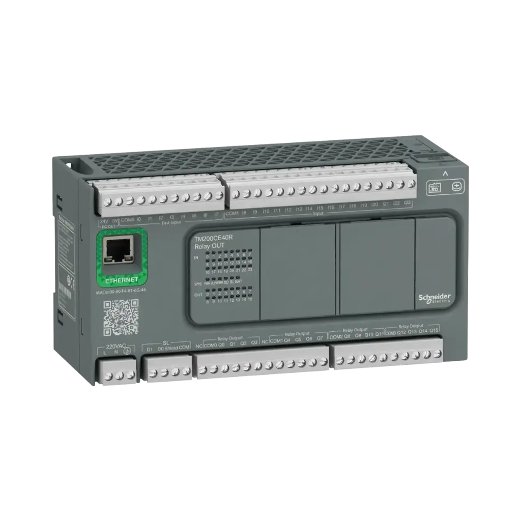 Schneider Electric Controller, Modicon Easy M200, 40 IO, Relay, Ethernet 