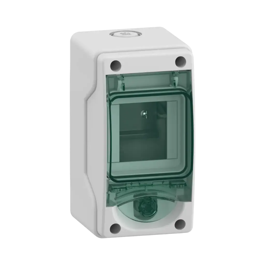 [13975] Schneider Electric Mini Enclosure For Modular Device, Mureva Enclosure, 1x3 Modules, Without Terminal Block