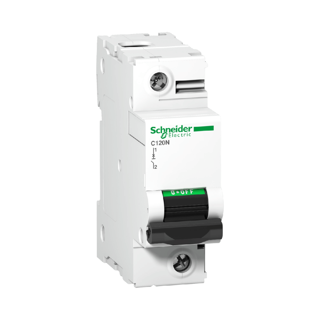 Schneider Electric Miniature Circuit Breaker (MCB), Acti9 C120N, 1P, 80A, C Curve, 10000A (IEC/EN 60898-1), 10kA (IEC/EN 60947-2)
