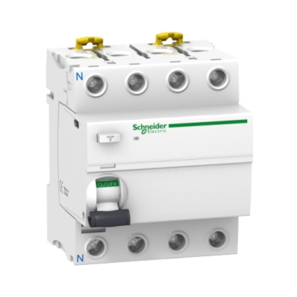 [A9R44425] Schneider Electric Residual current circuit breaker (RCCB), Acti9 iID, 4P, 25A, AC type, 300mA 