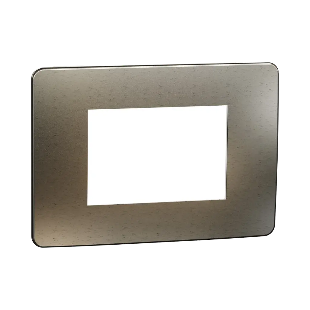 [NU270350M] Schneider Electric Cover Frame, New Unica, 1 Gang, 3 Modules, Bronze and White