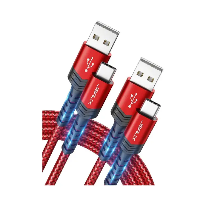 JSAUX USB-A to C 3A Fast Charging Cable 6.6 Ft (Black)