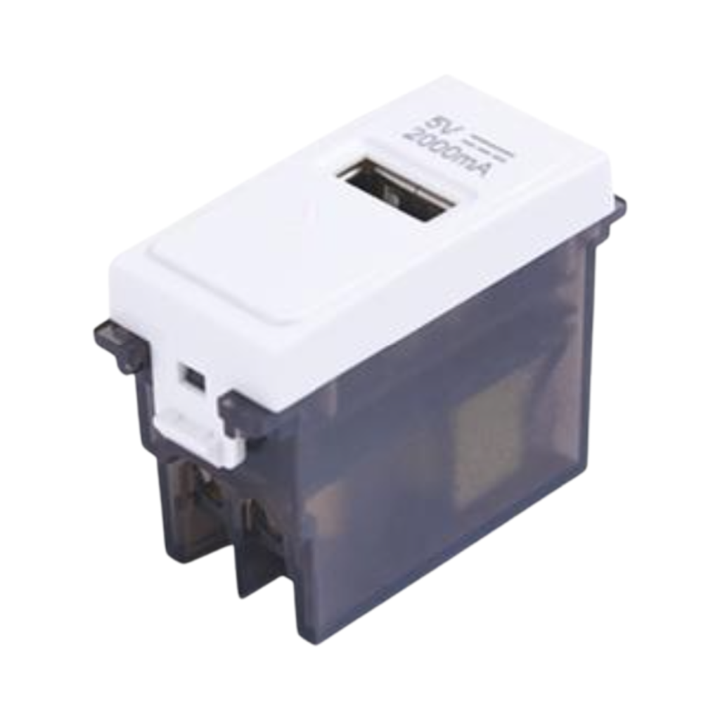 Venus Single USB Socket 1 A J-Venus White