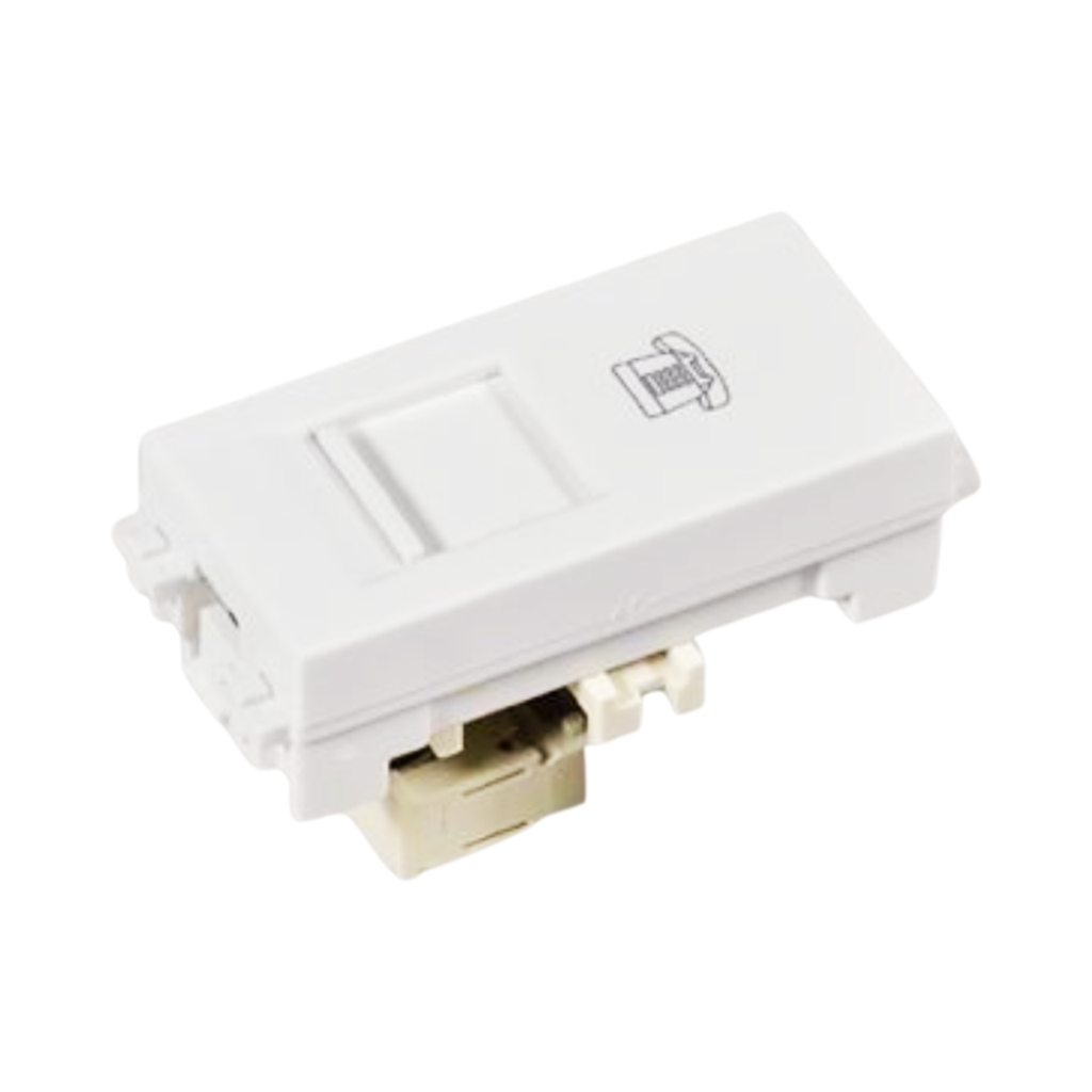 Venus Internet Socket CAT6 With Safety J-Venus White