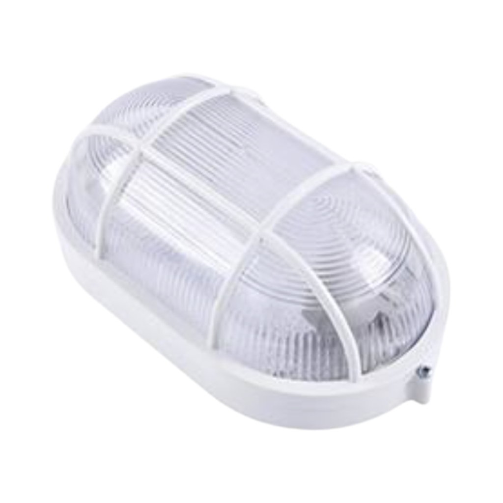 Venus Bulkhead Oval Shape Verna Acrylic White