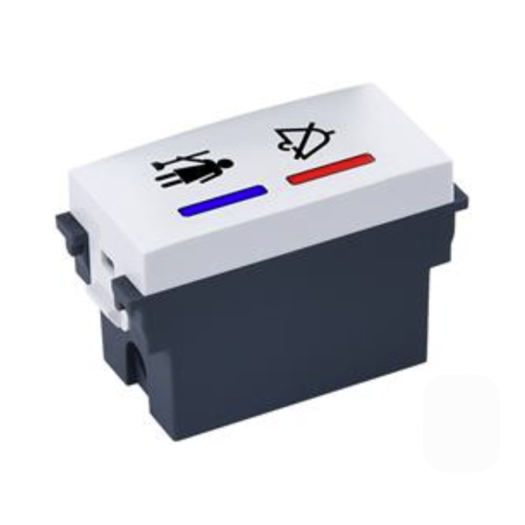 [33340] Venus Do Not Disturb Statements Unit, White - With Lamp Indicator