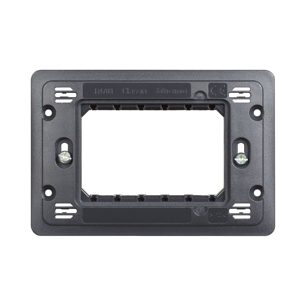 [R4703] Bticino Classia Supporting Frame Screws - 3 Modules 
