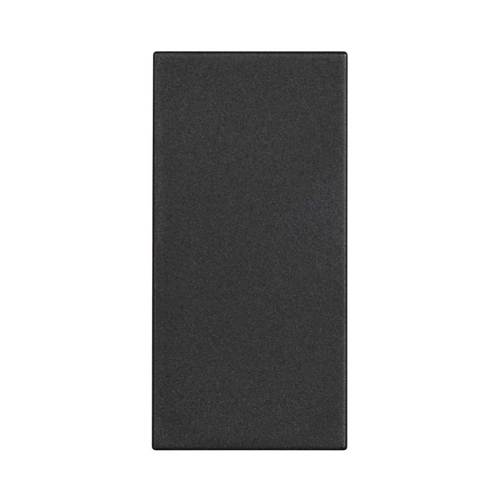 Bticino Classia Blank Plate - 1 Module Black