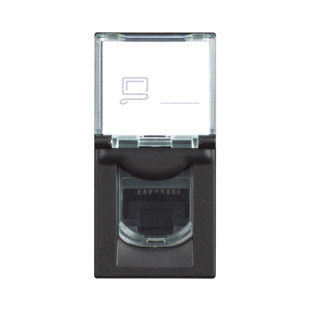 Bticino Classia RJ45 Toolless UTP Cat6 - 1 Module - Black 