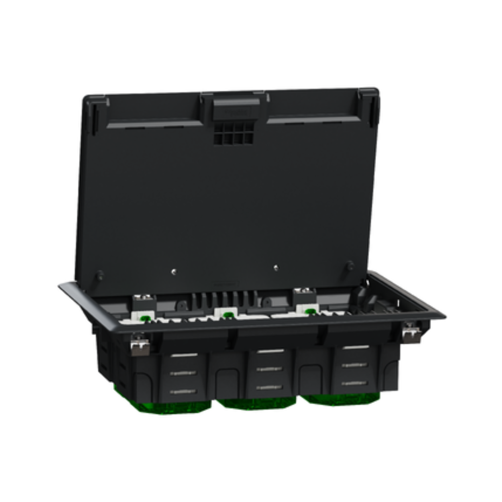 Unica System+ , Floorbox L , Plastic , IP24 , 6 Modules