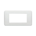 Legrand Cross Series 4-Seater White Plate 