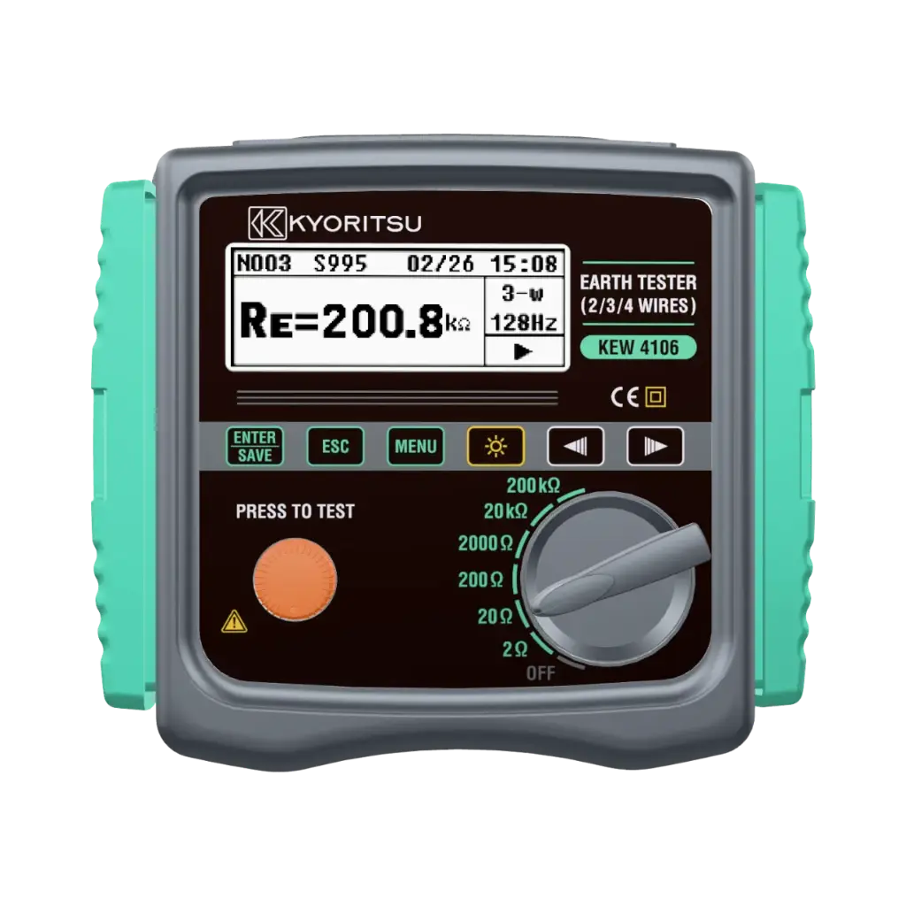 Kyoritsu Earth Resistance & Resistivity Tester From 0.001 Ω to 200 kΩ