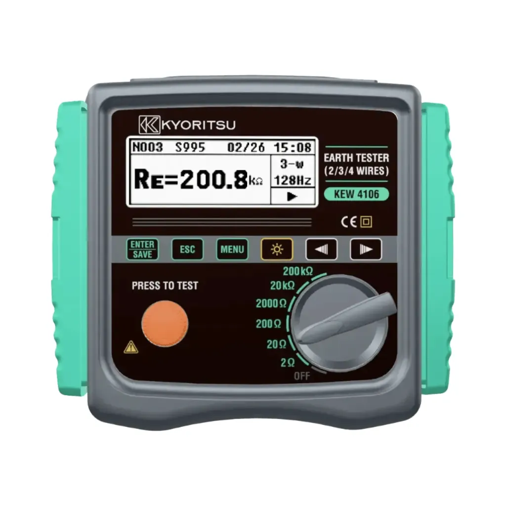 [4106] Kyoritsu Earth Resistance & Resistivity Tester From 0.001 Ω to 200 kΩ