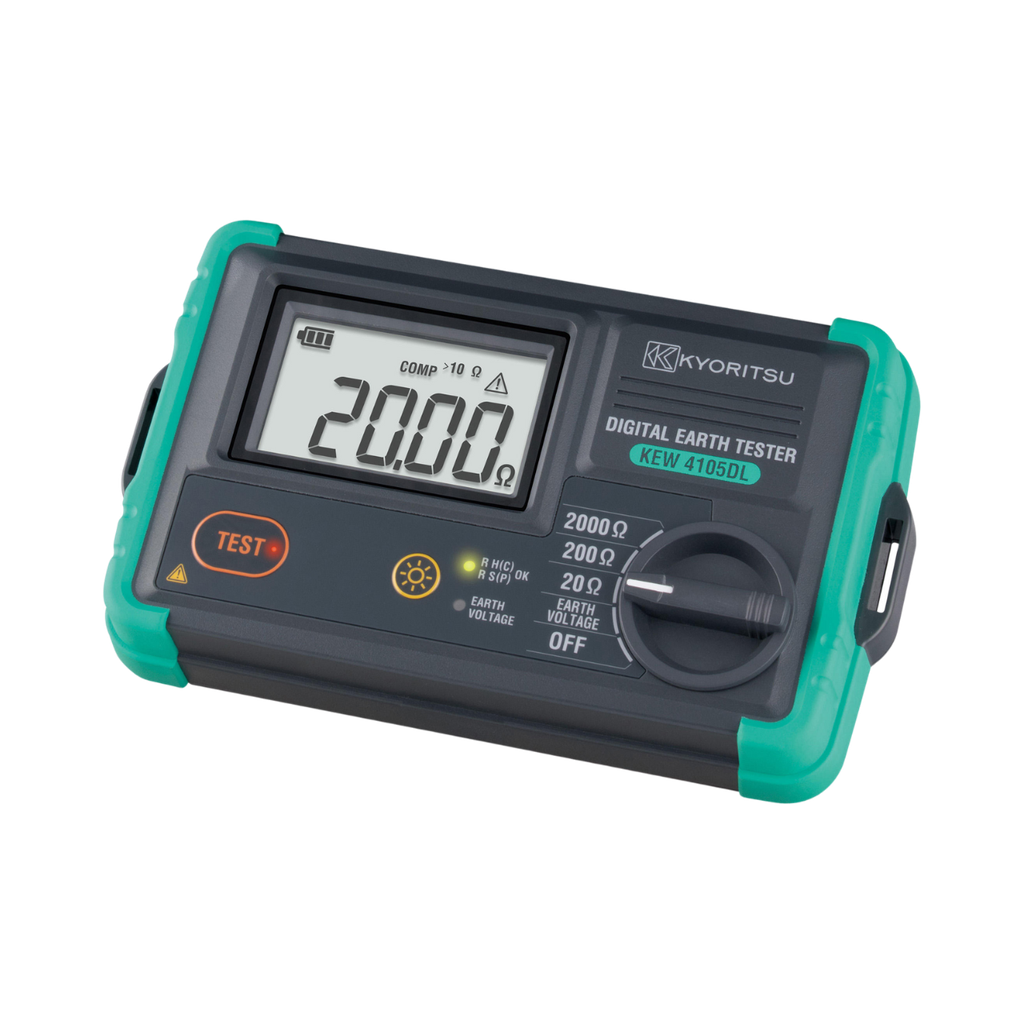 Kyoritsu Dust & Waterproof Earth Resistance Tester 0.01-2000Ω + Cable Reel Set 