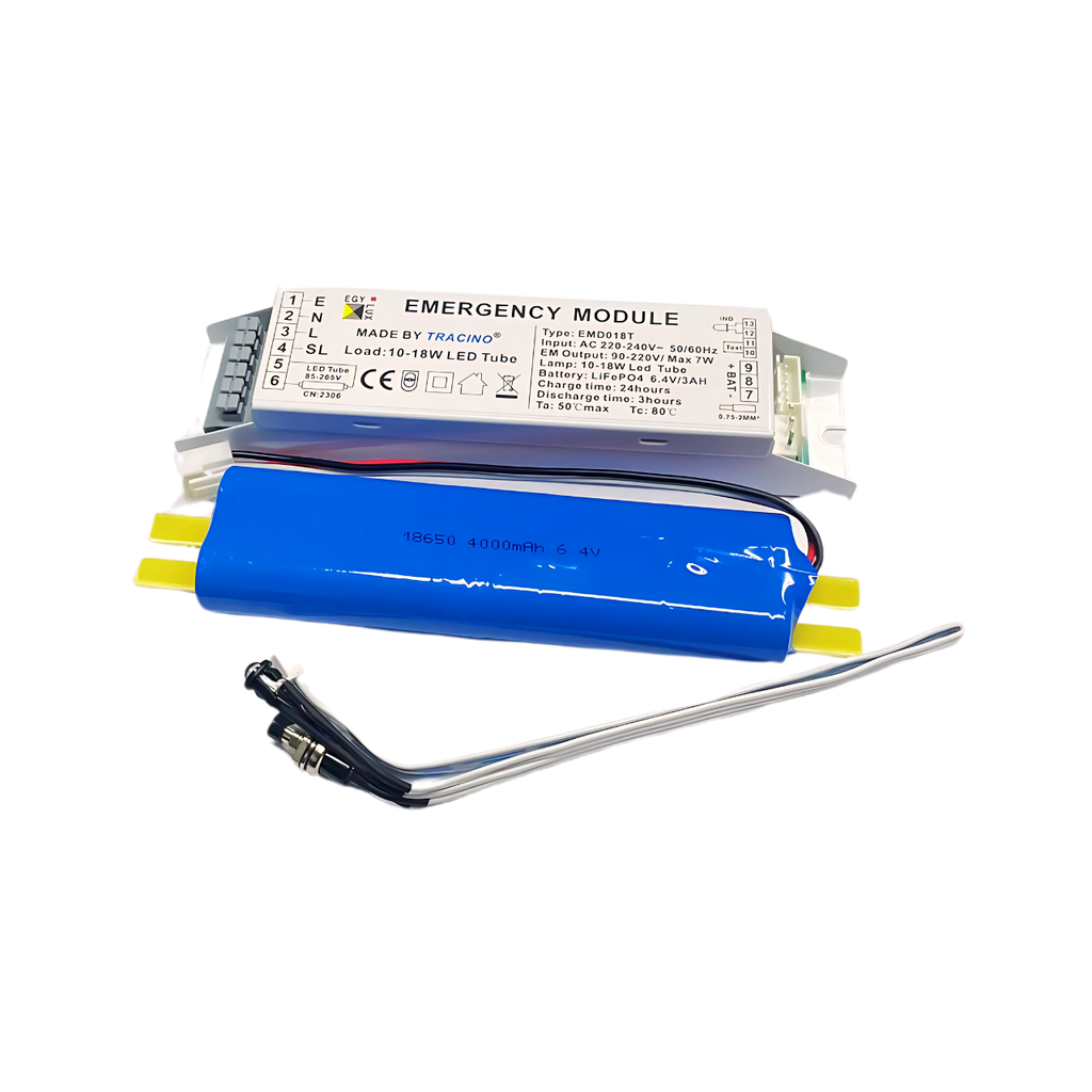 [EMD018T] Egylux EM ConverterLED Emergency Module Kit Life PO4 6.4v 3Ah