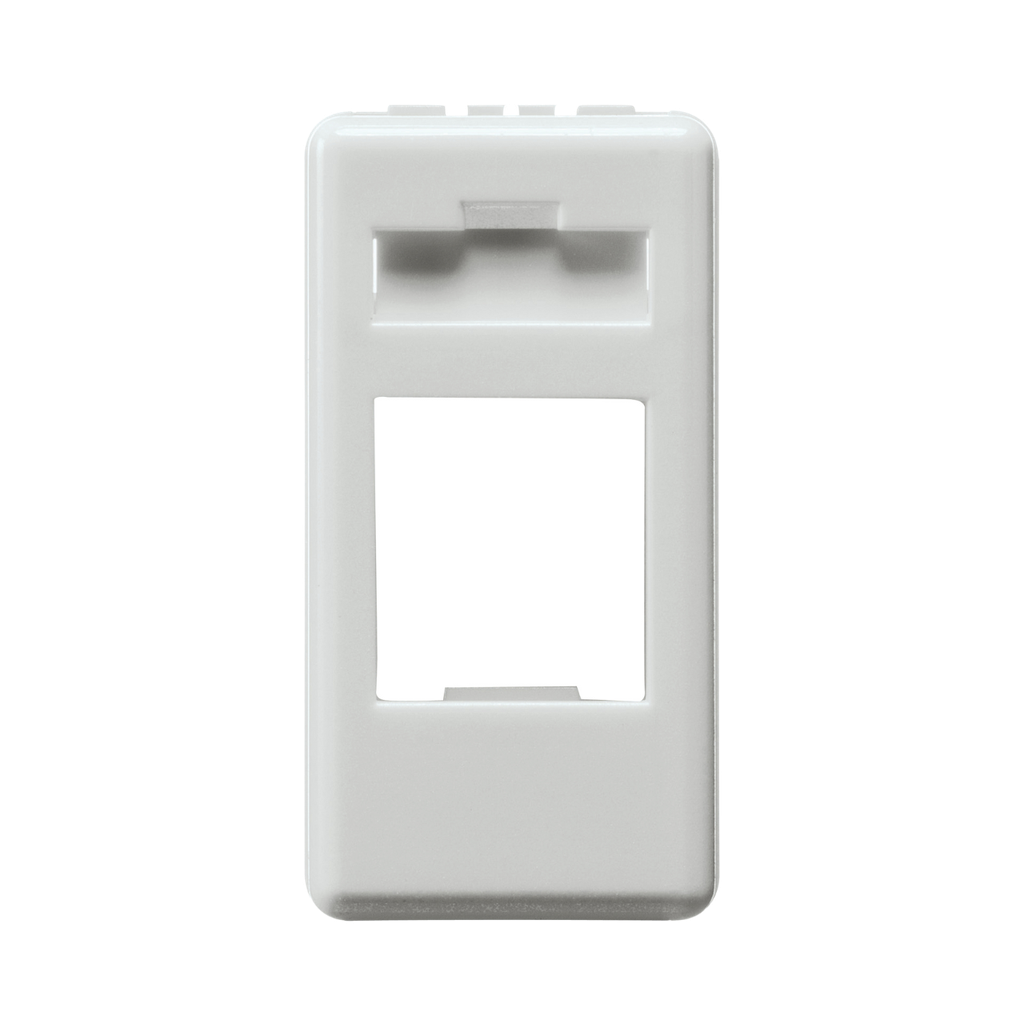 Gewiss Adapter For Housing Data Connector AMP Keystone Jack 1 Module System White