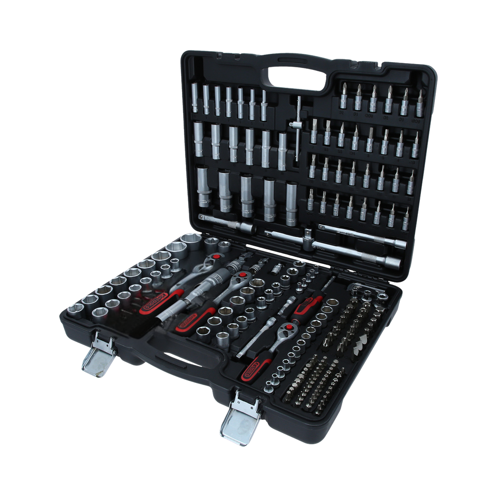 KS Tools Socket Set 195 Pieces 1/4"+3/8"+1/2" Evolution Series
