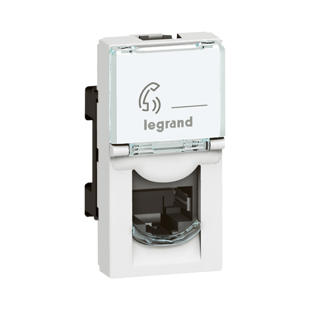 Legrand Arteor™ - Telephone Socket - RJ11 - 4 Contacts 1 Module White 