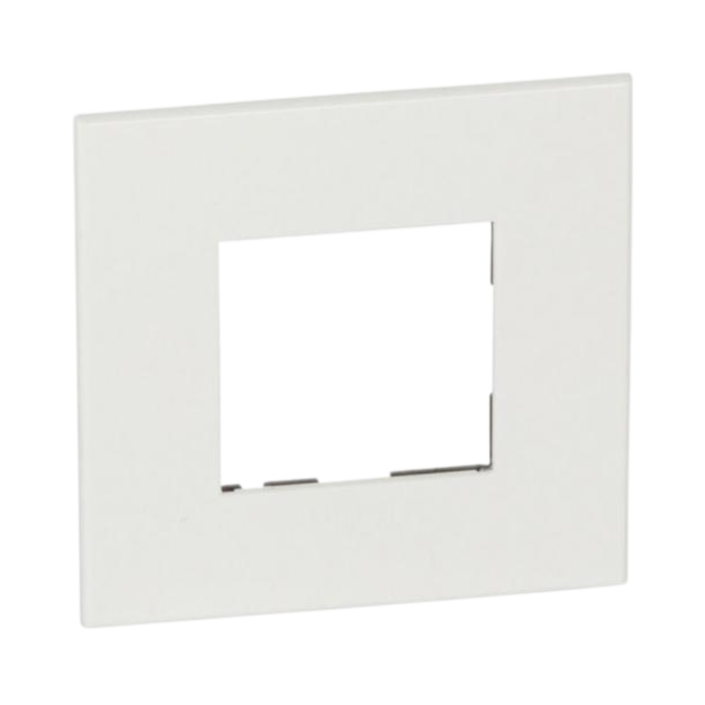 [576560] Legrand Arteor™ Plate French German Std Square 2 Modules White 