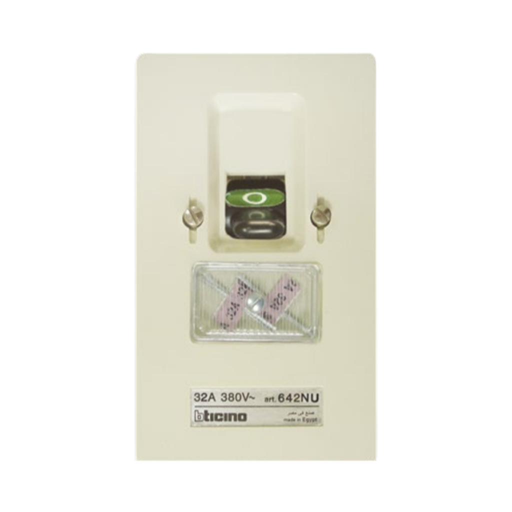 Bticino Flush Mounting Fused Circuit Breaker 2 Poles 32A 