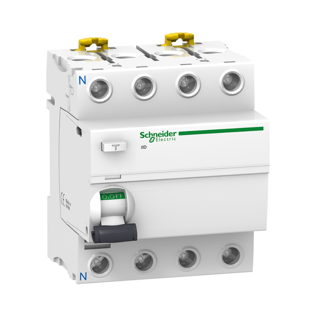 [A9R41440] Schneider Electric Residual Current Circuit Breaker Acti 9 iID 4P 40 A 30 mA 10 kA