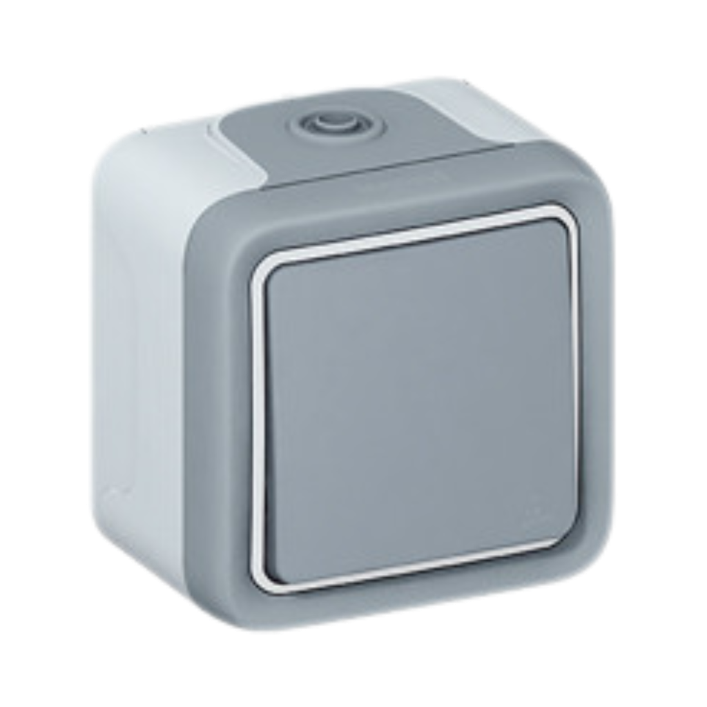 [69711] Legrand Plexo™ Surface Mounting Switch 2Way 10AX 250v Grey
