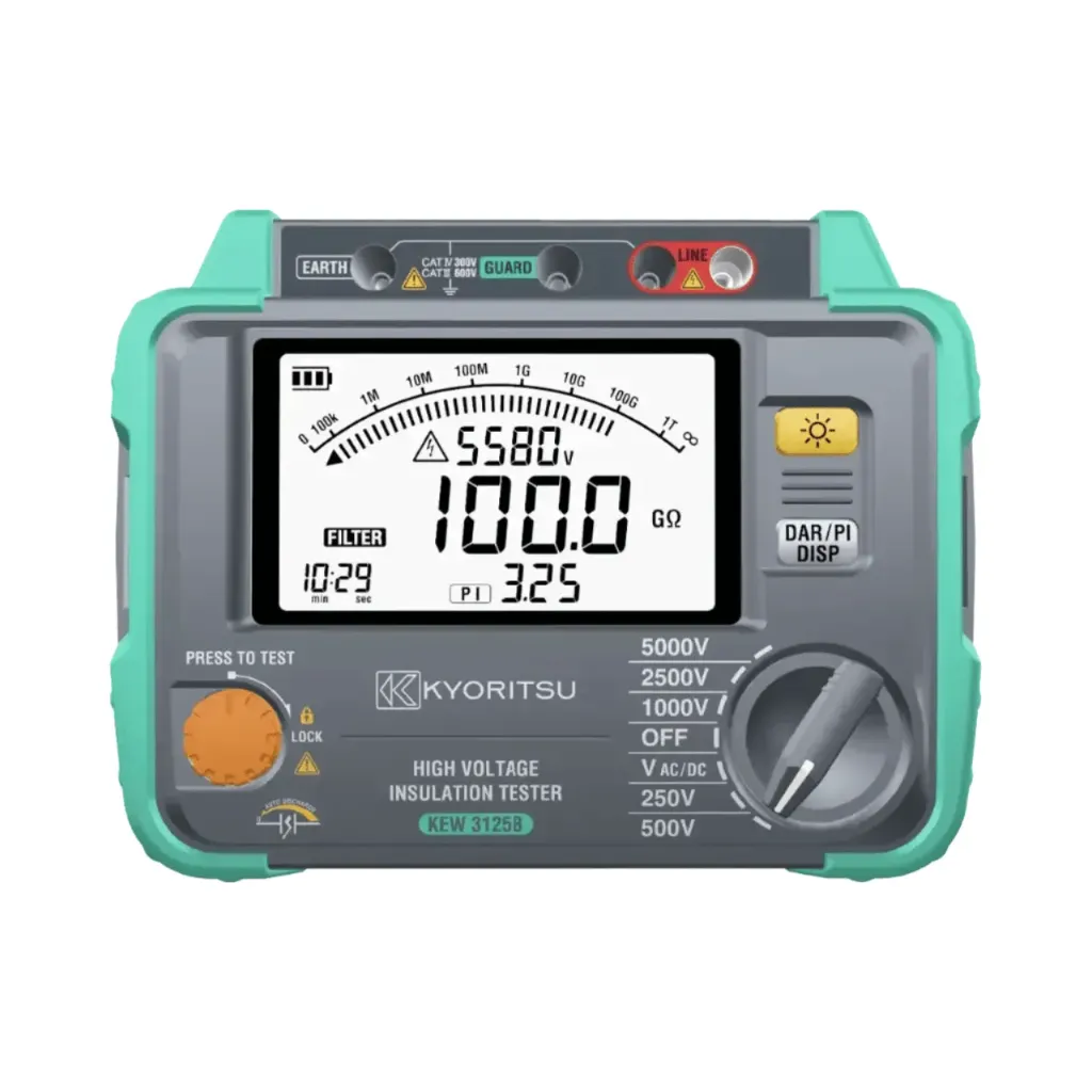 [3125B] Kyoritsu 3125B High Voltage Digital Insulation Tester 250V to 5000V