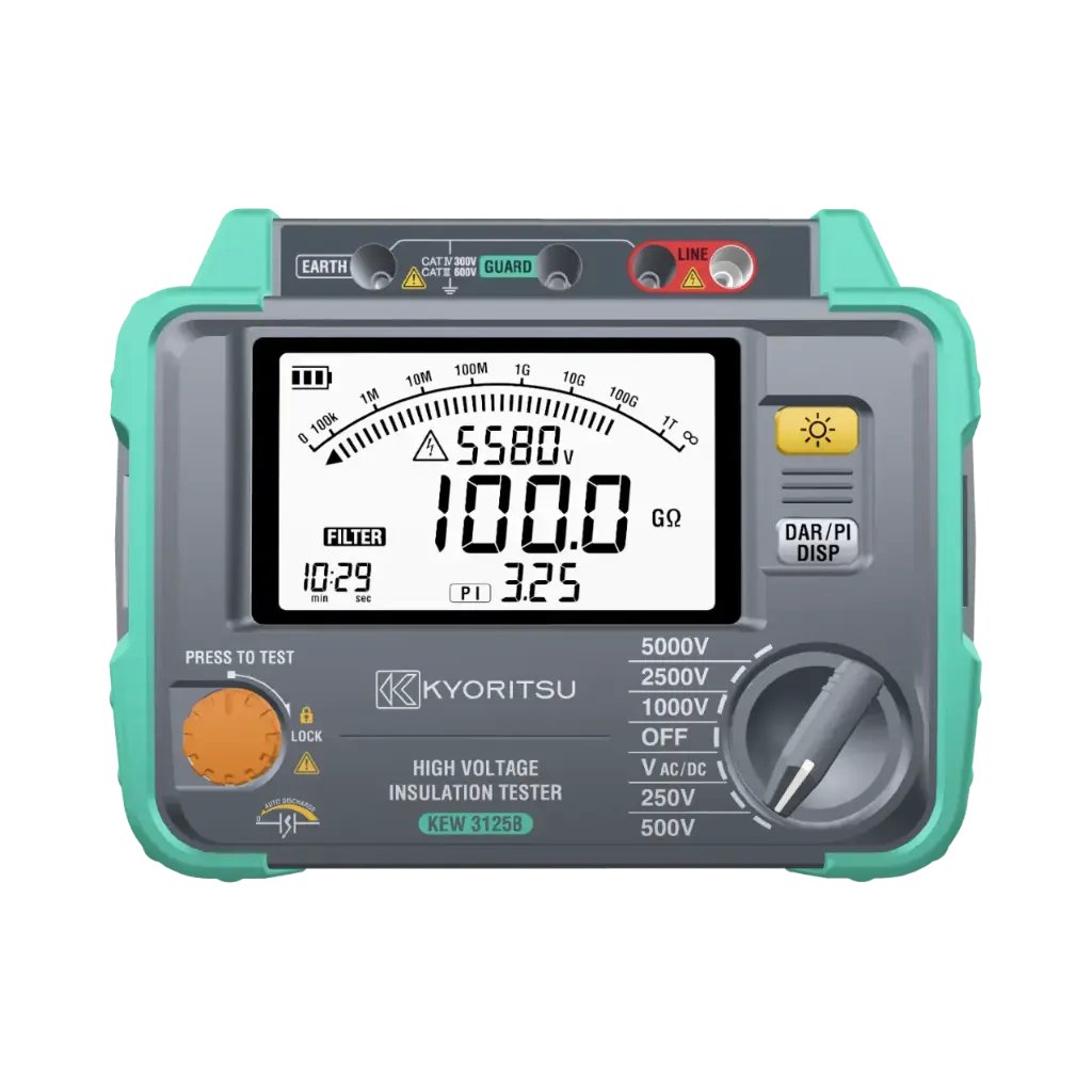 Kyoritsu High Voltage Digital Insulation Tester 250V to 5000V