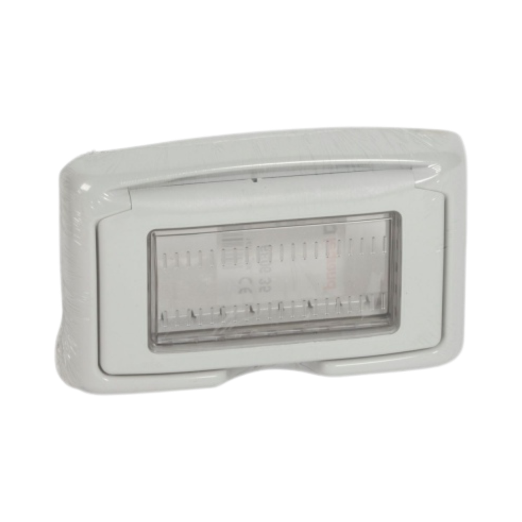 [680635] Legrand Plexo™ Cross Plaque IP55 4 Modules For Mosaic/Vela