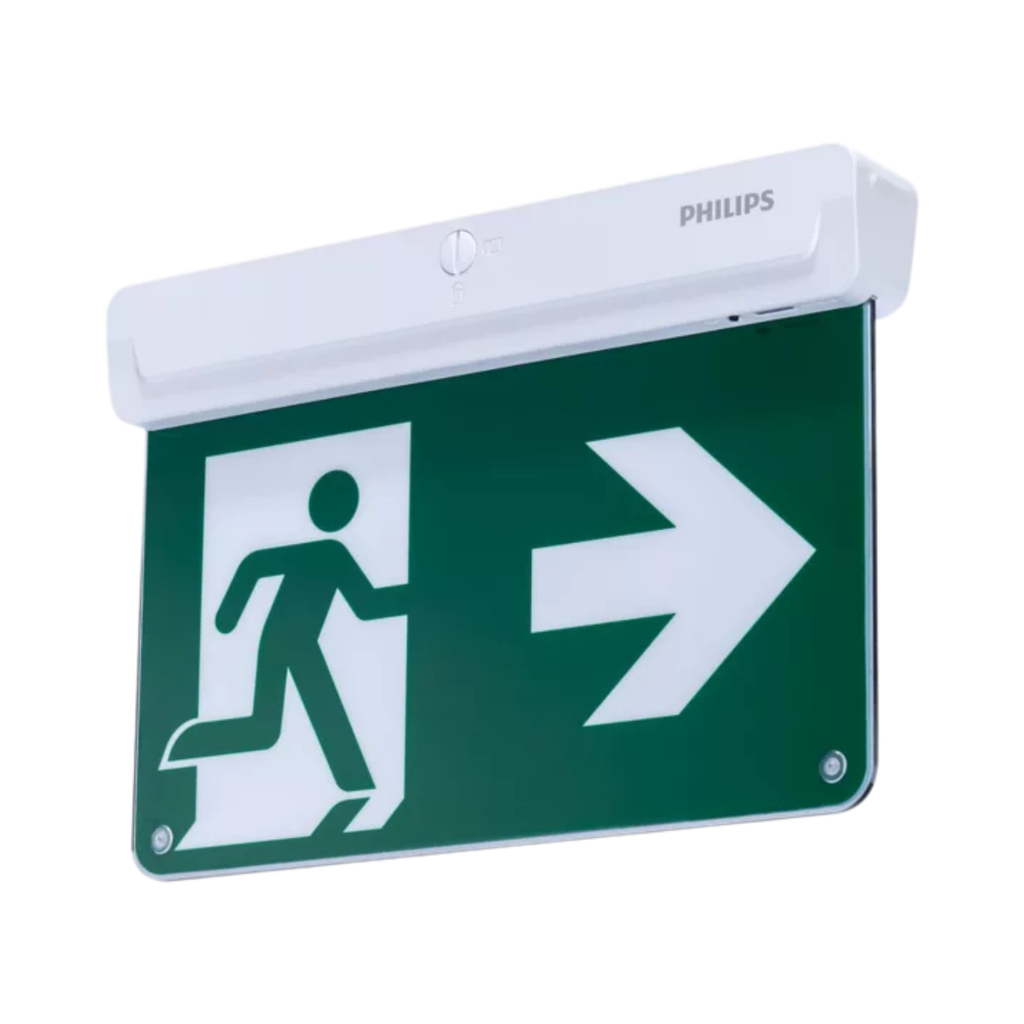 [911401587243] Philips Emergency LED Light Exit Sign With L&R Legend 2.2w 19 Lumen IP20 EM134C