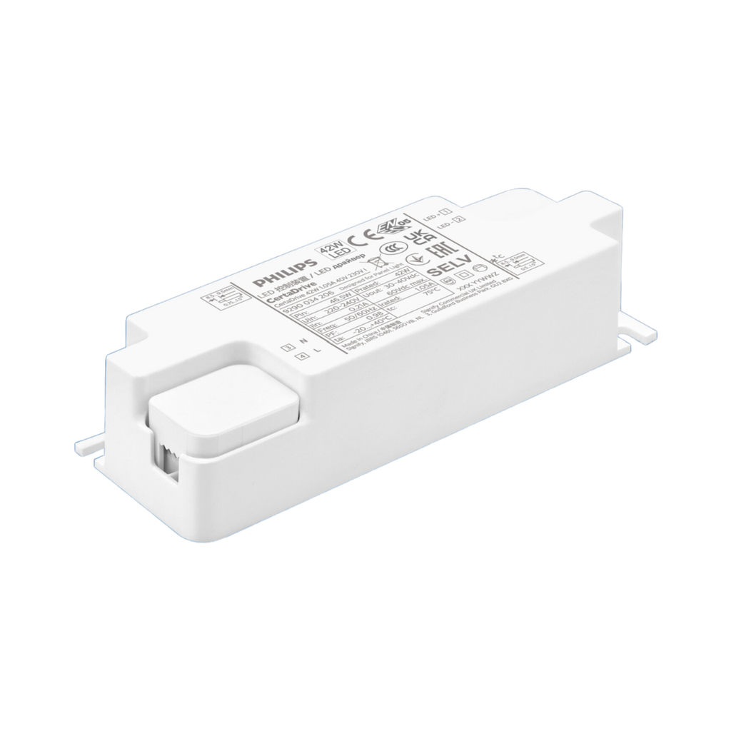 Philips CertaDrive Single Current LED Driver Low Ripple 42W 1.05A 40V 230V I