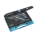 Hazet Ratcheting Combination Wrench Set 6-pieces 8-19 Outside 12-Point Traction Profile 