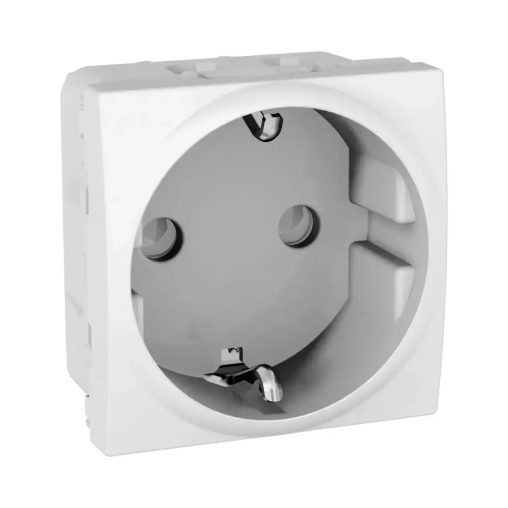 Schneider Electric Unica 1 S.O. 2P+E, Shutters, DE 2 m White