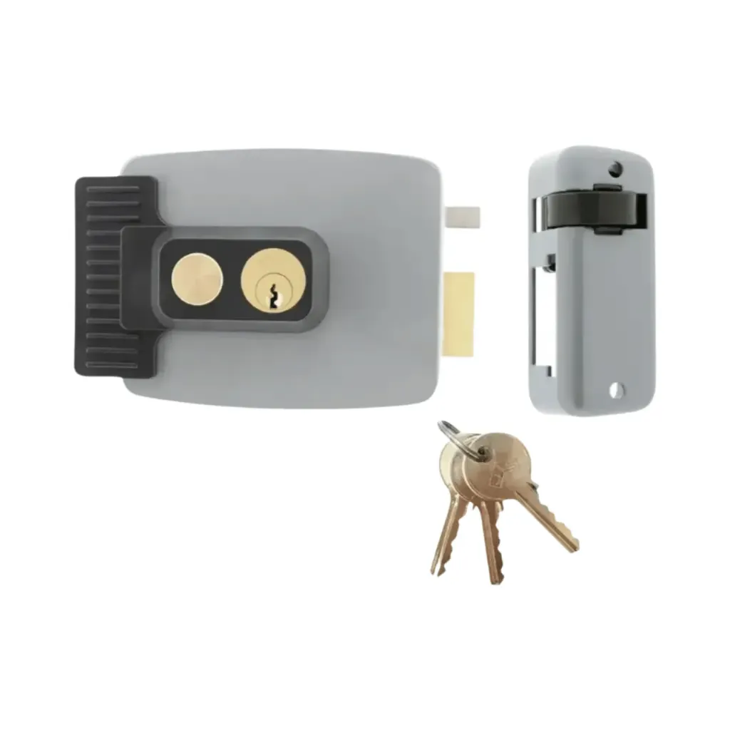 [1903D] JIS Electric Rim Lock With Entry Button 80mm Right Hand