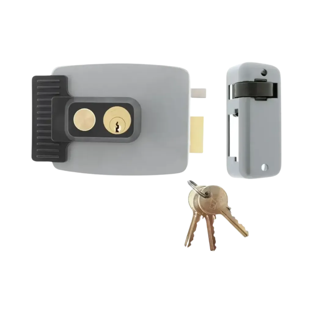 JIS Electric Rim Lock With Entry Button 80mm Right Hand