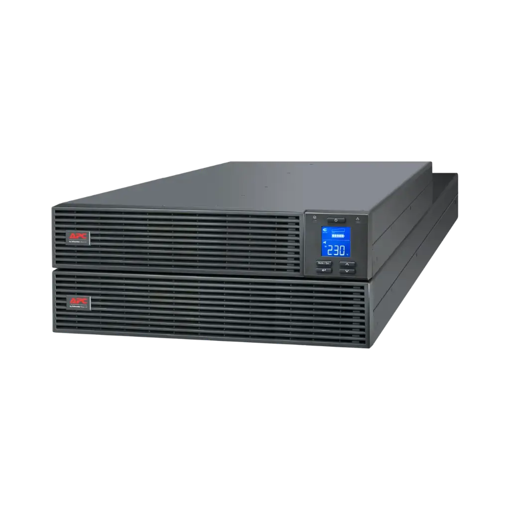 [SRV6KRI] APC Easy UPS On-Line, 6kVA/6kW, Rackmount 4U, 230V, Hard wire 3-wire(1P+N+E) outlet, Intelligent Card Slot, LCD, W/O rail kit 