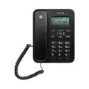 تليفون ارضى بشاشة مع خاصية اظهار رقم الطالب لون اسود موتورولا