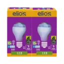 elios Led Bulb E27 12w Shape A65 Pack Of 2 Pieces